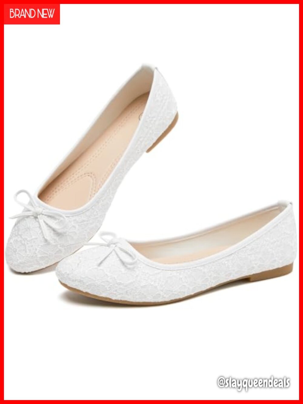 FINIWOR Womens Ballet Flats Point Toe Memory Foam Foldable Mesh Flats